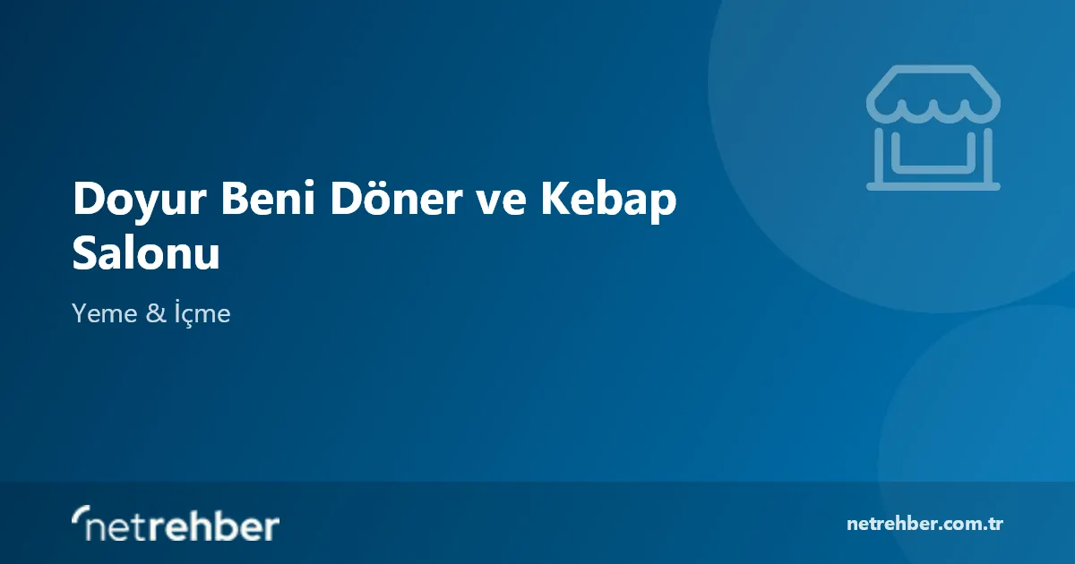 Doyur Beni Döner ve Kebap Salonu kapak görseli