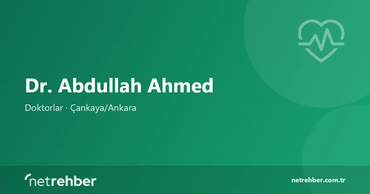 Dr. Abdullah Ahmed kapak görseli