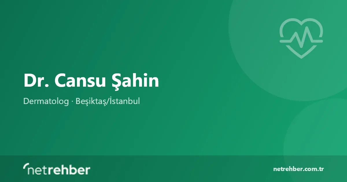 Dr. Cansu Şahin kapak görseli