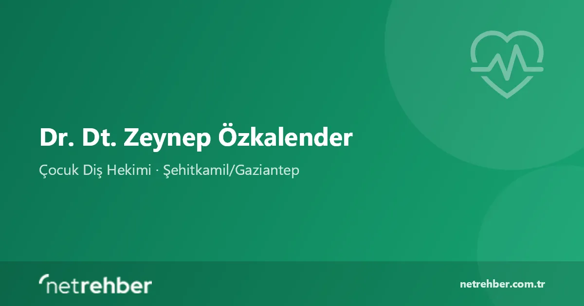 Dr. Dt. Zeynep Özkalender kapak görseli