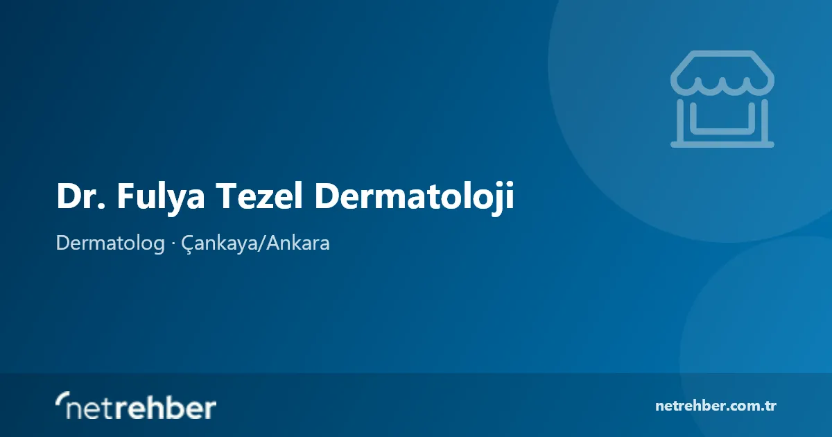 Dr. Fulya Tezel Dermatoloji kapak görseli