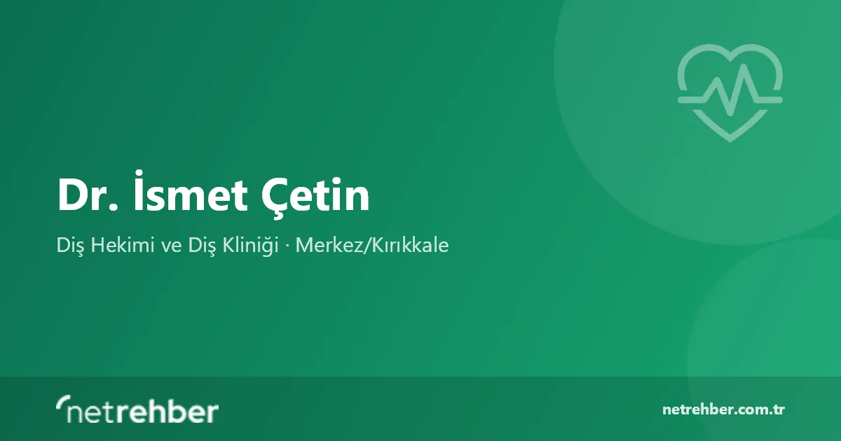 Dr. İsmet Çetin kapak görseli