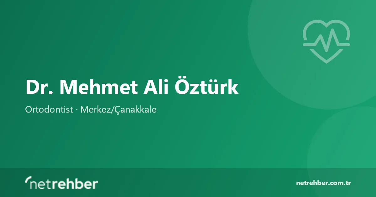 Dr. Mehmet Ali Öztürk kapak görseli
