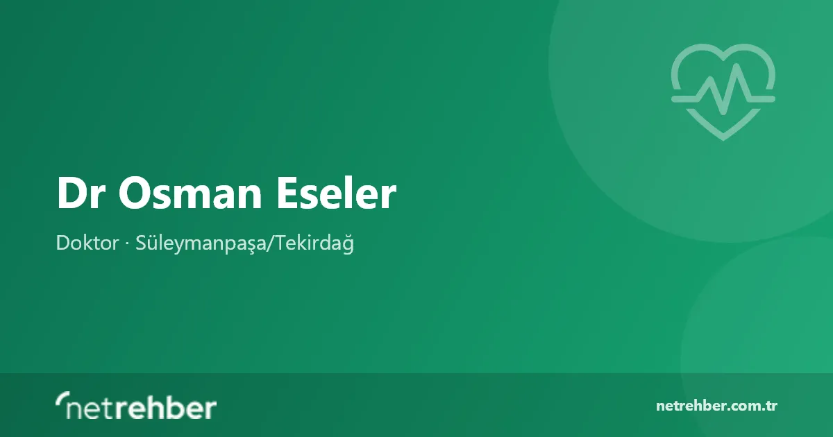 Dr Osman Eseler kapak görseli