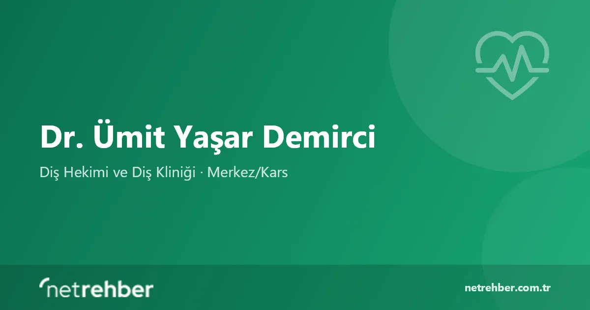 Dr. Ümit Yaşar Demirci kapak görseli