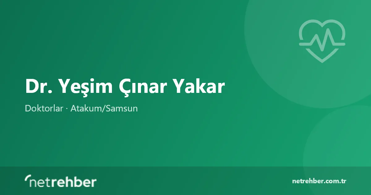 Dr. Yeşim Çınar Yakar kapak görseli