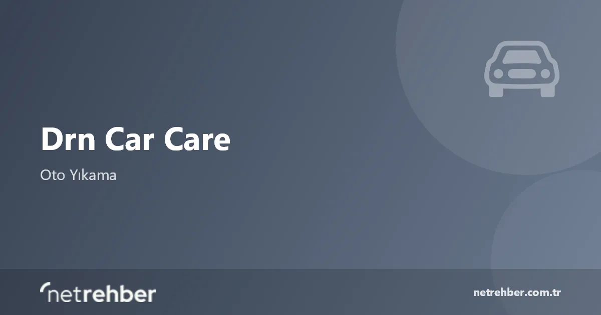Drn Car Care kapak görseli