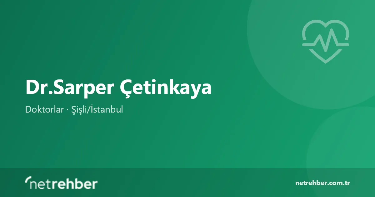 Dr.Sarper Çetinkaya kapak görseli