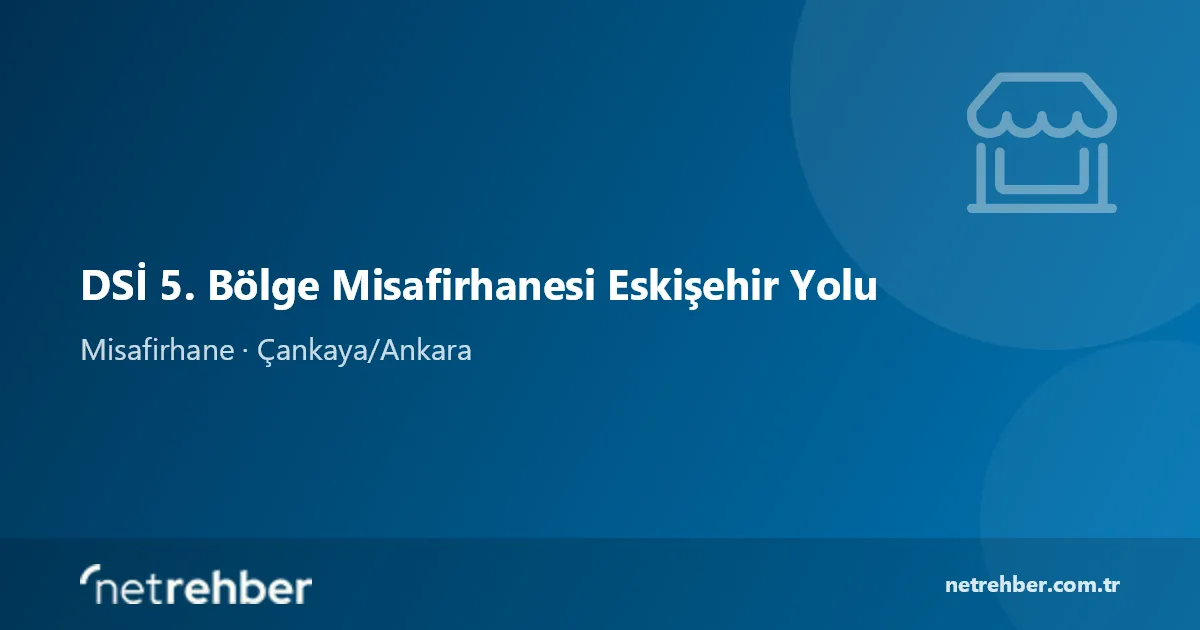 DSİ 5. Bölge Misafirhanesi Eskişehir Yolu kapak görseli