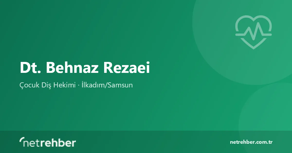 Dt. Behnaz Rezaei kapak görseli