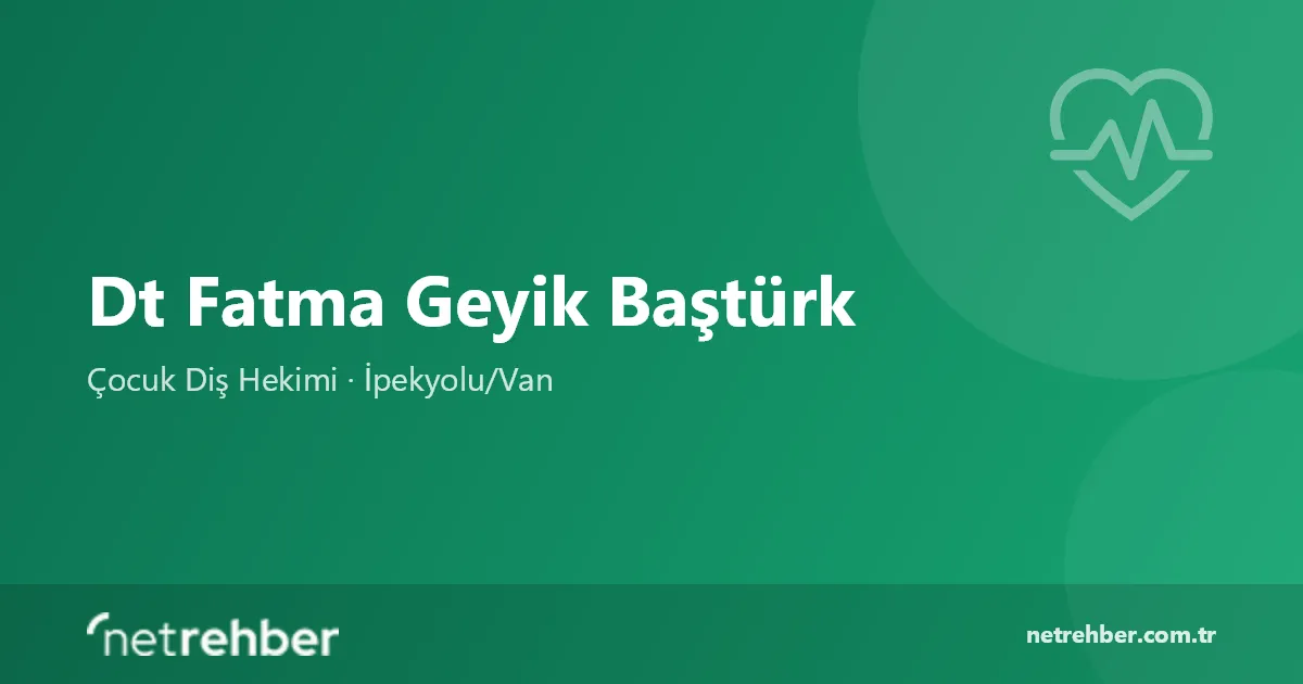 Dt Fatma Geyik Baştürk kapak görseli