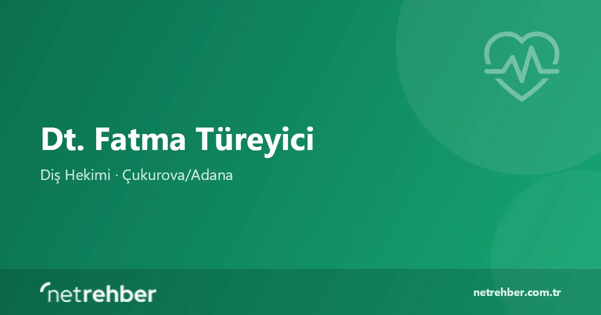 Dt. Fatma Türeyici kapak görseli