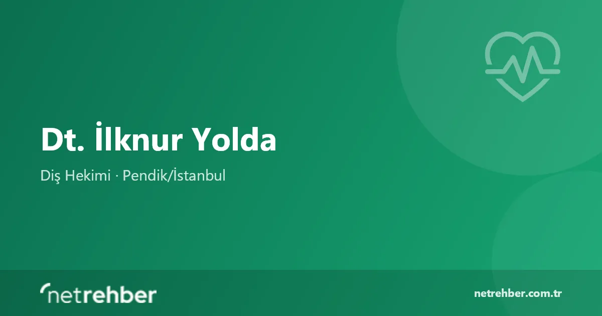 Dt. İlknur Yolda kapak görseli