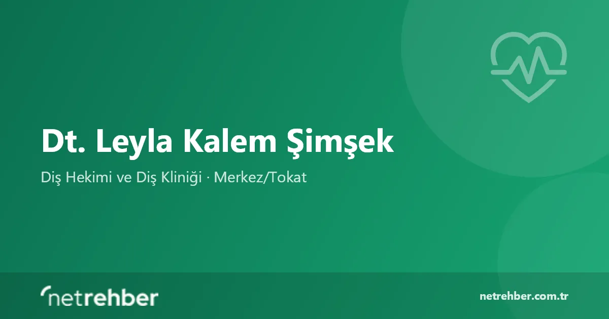 Dt. Leyla Kalem Şimşek kapak görseli