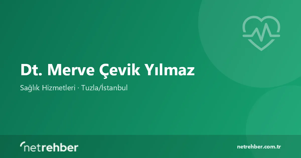 Dt. Merve Çevik Yılmaz kapak görseli