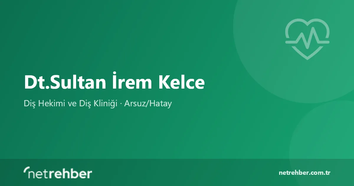Dt.Sultan İrem Kelce kapak görseli