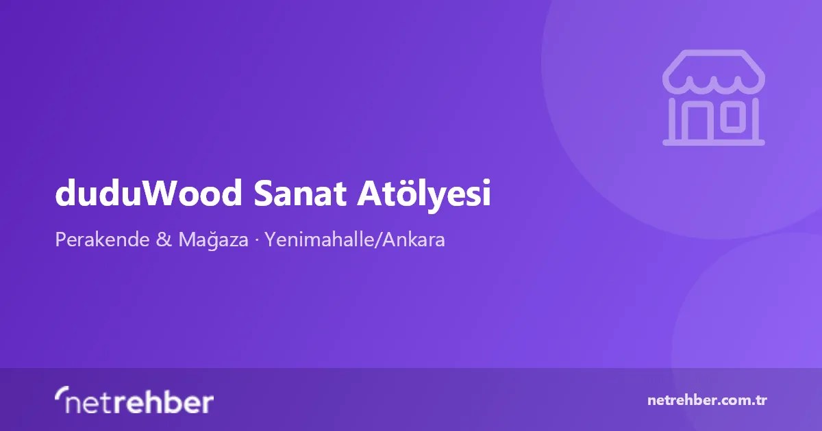 duduWood Sanat Atölyesi kapak görseli