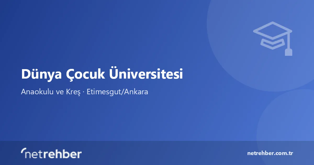 Dünya Çocuk Üniversitesi kapak görseli