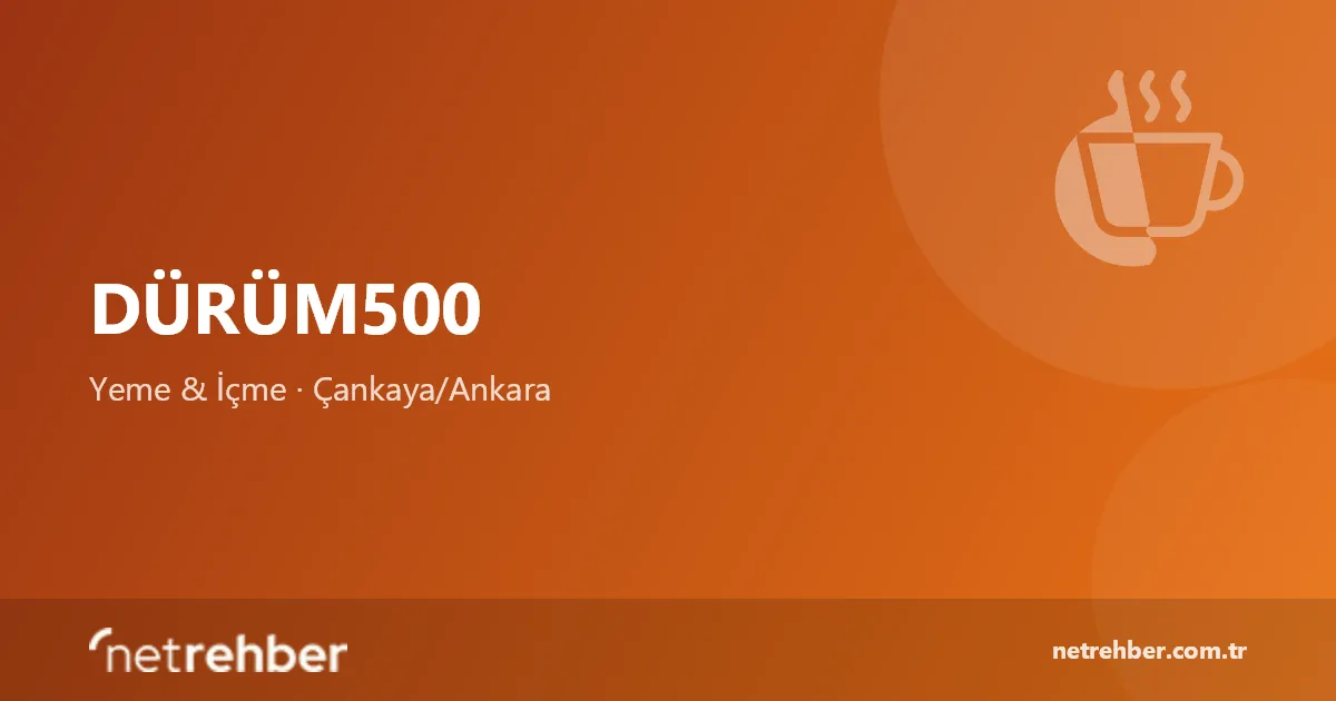 DÜRÜM500 kapak görseli
