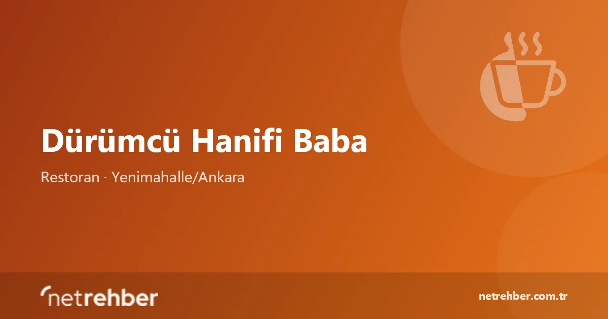 Dürümcü Hanifi Baba kapak görseli
