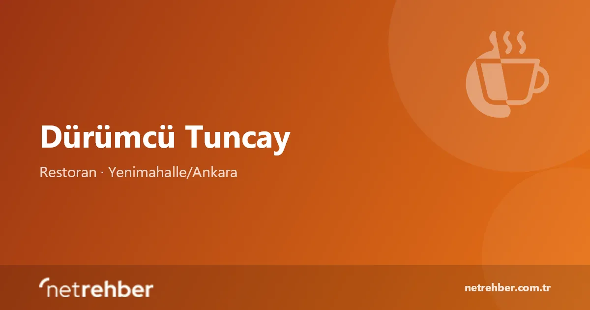 Dürümcü Tuncay kapak görseli