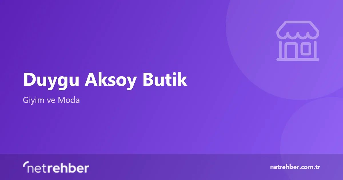 Duygu Aksoy Butik kapak görseli