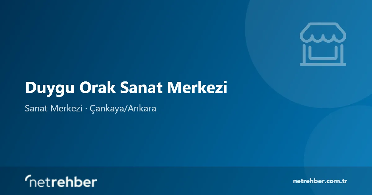 Duygu Orak Sanat Merkezi kapak görseli
