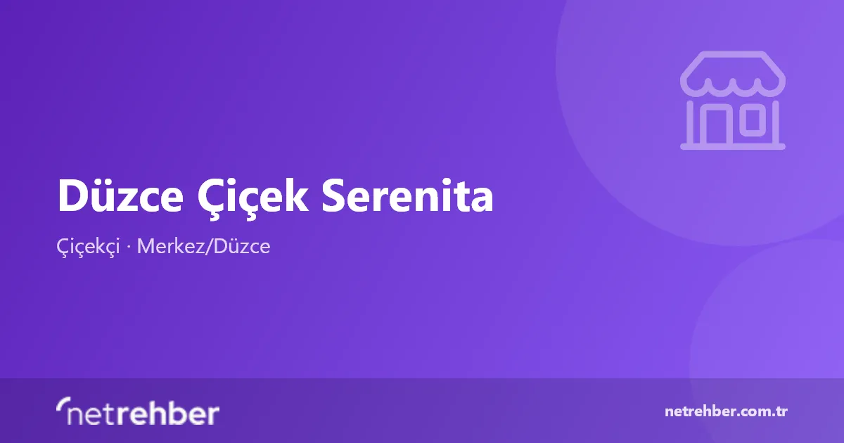 Düzce Çiçek Serenita kapak görseli