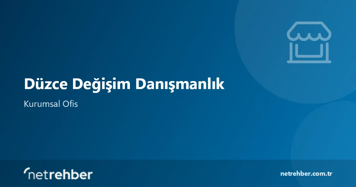 Düzce Değişim Danışmanlık kapak görseli