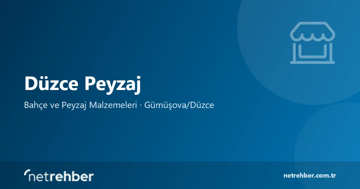 Düzce Peyzaj kapak görseli