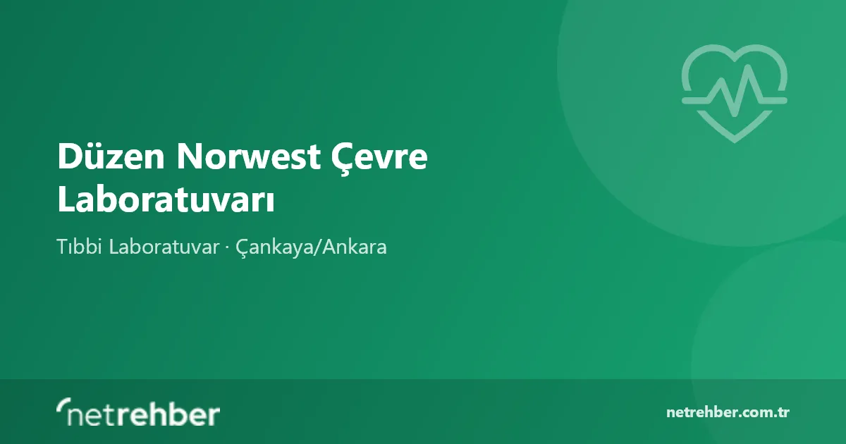 Düzen Norwest Çevre Laboratuvarı kapak görseli