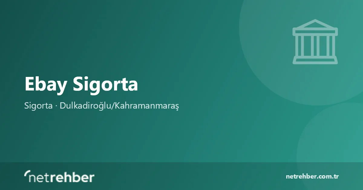 Ebay Sigorta kapak görseli