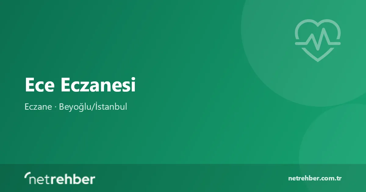 Ece Eczanesi kapak görseli