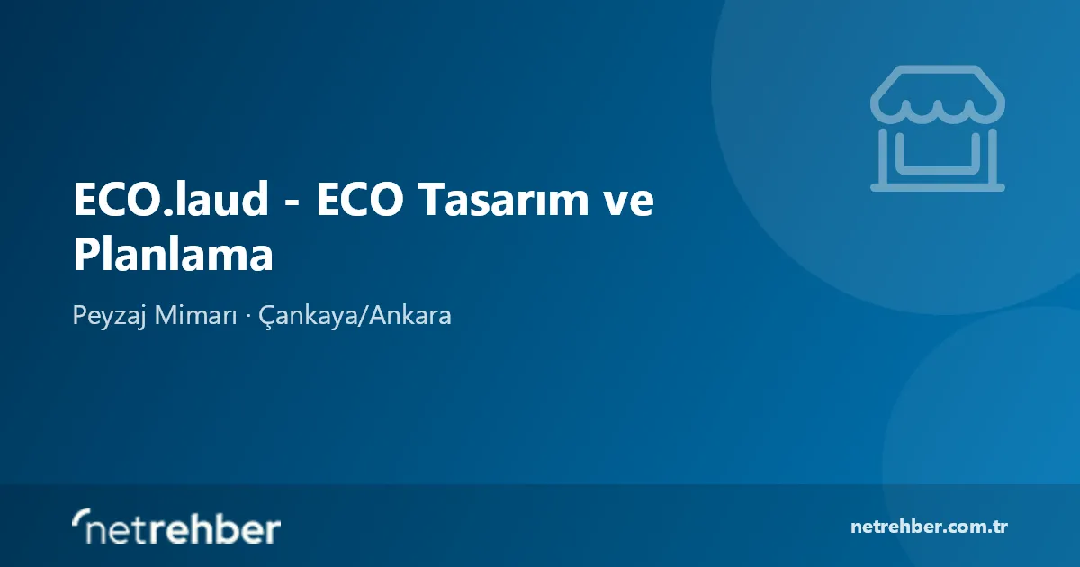 ECO.laud - ECO Tasarım ve Planlama kapak görseli