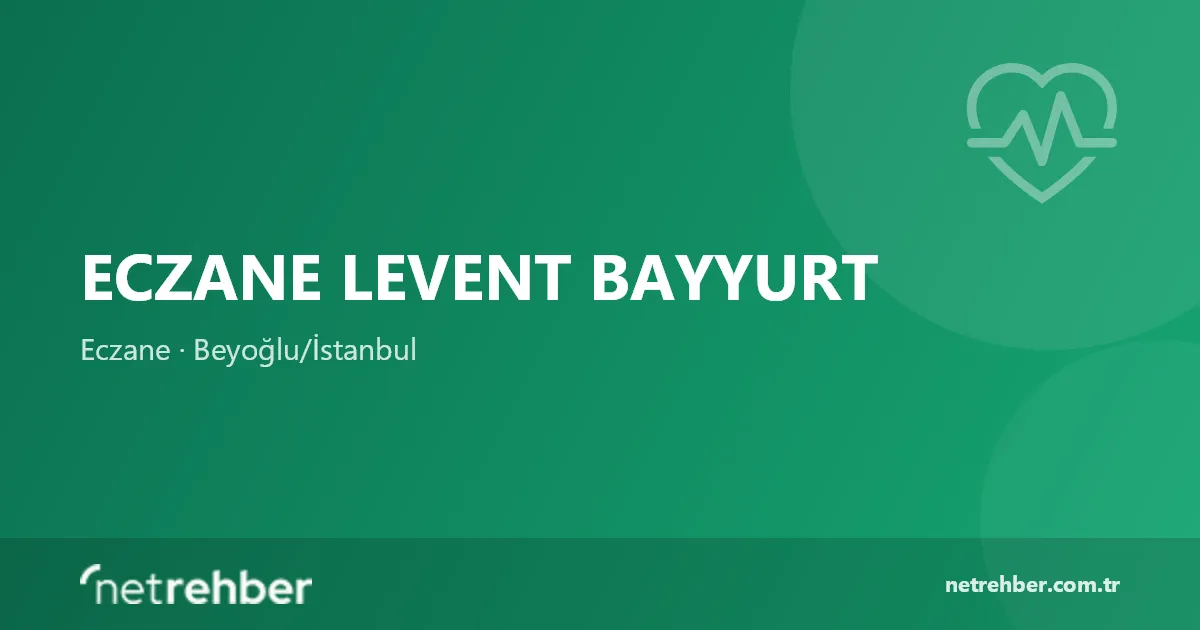 Eczane Levent Bayyurt kapak görseli
