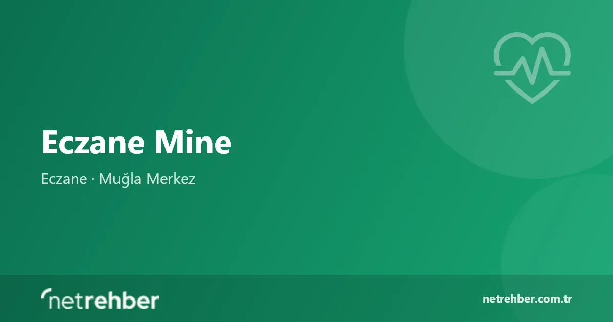Eczane Mine kapak görseli