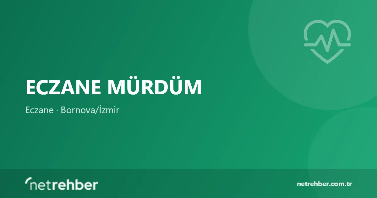 Eczane Mürdüm kapak görseli