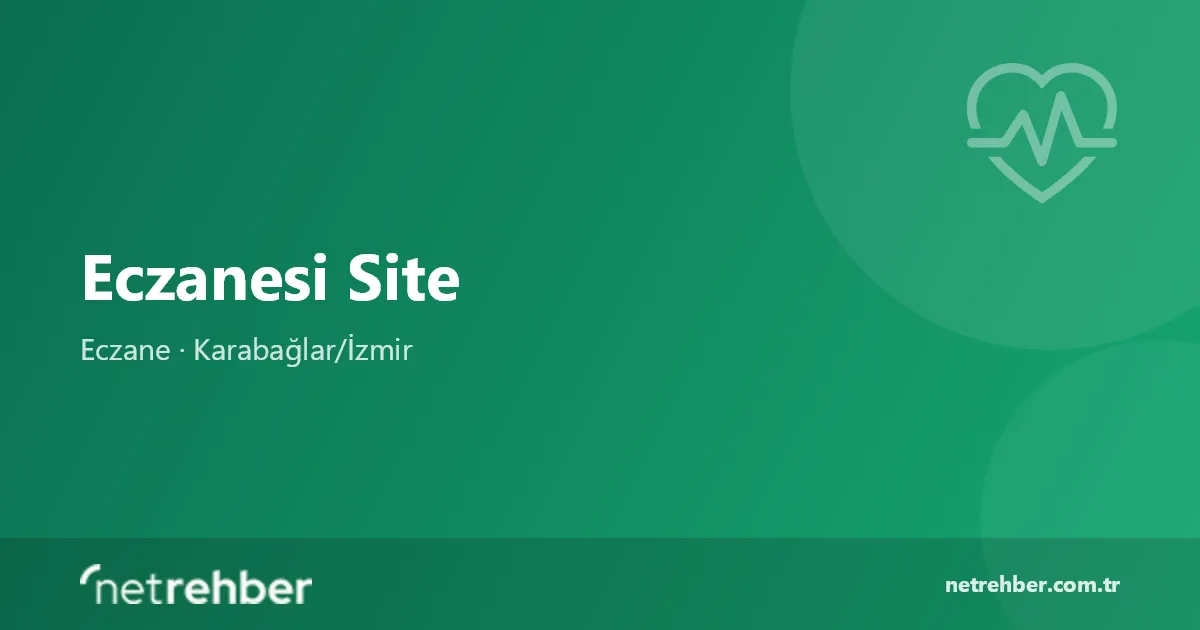 Eczanesi Site kapak görseli