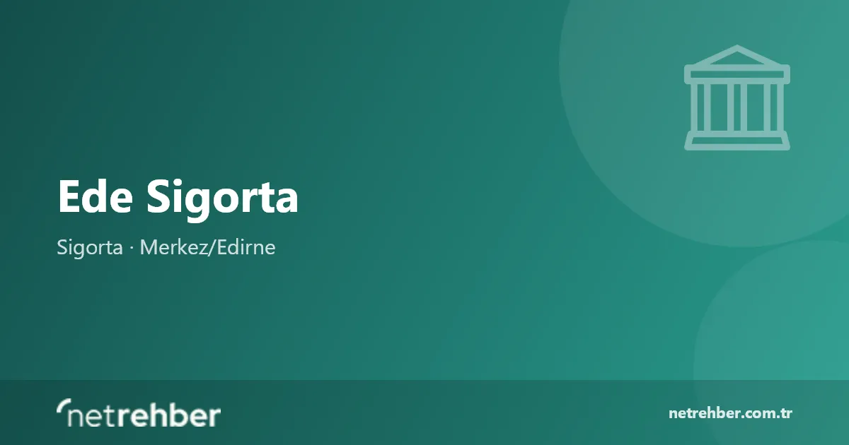 Ede Sigorta kapak görseli