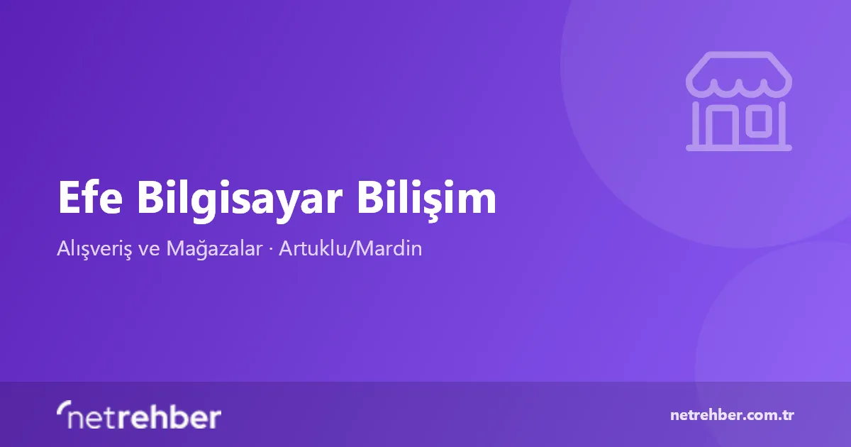 Efe Bilgisayar Bilişim kapak görseli