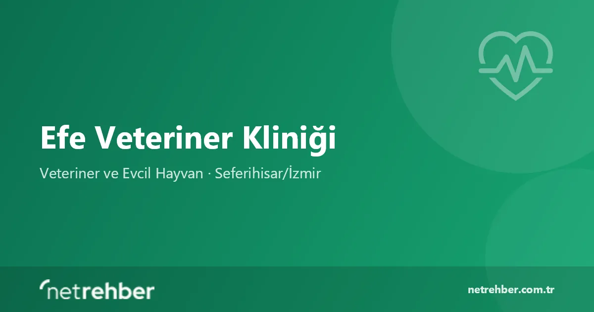 Efe Veteriner Kliniği kapak görseli