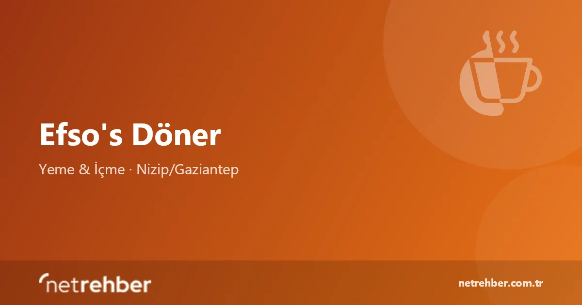 Efso's Döner kapak görseli