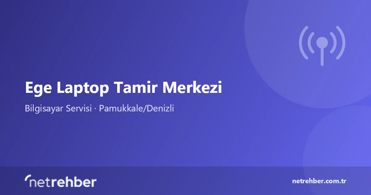 Ege Laptop Tamir Merkezi kapak görseli