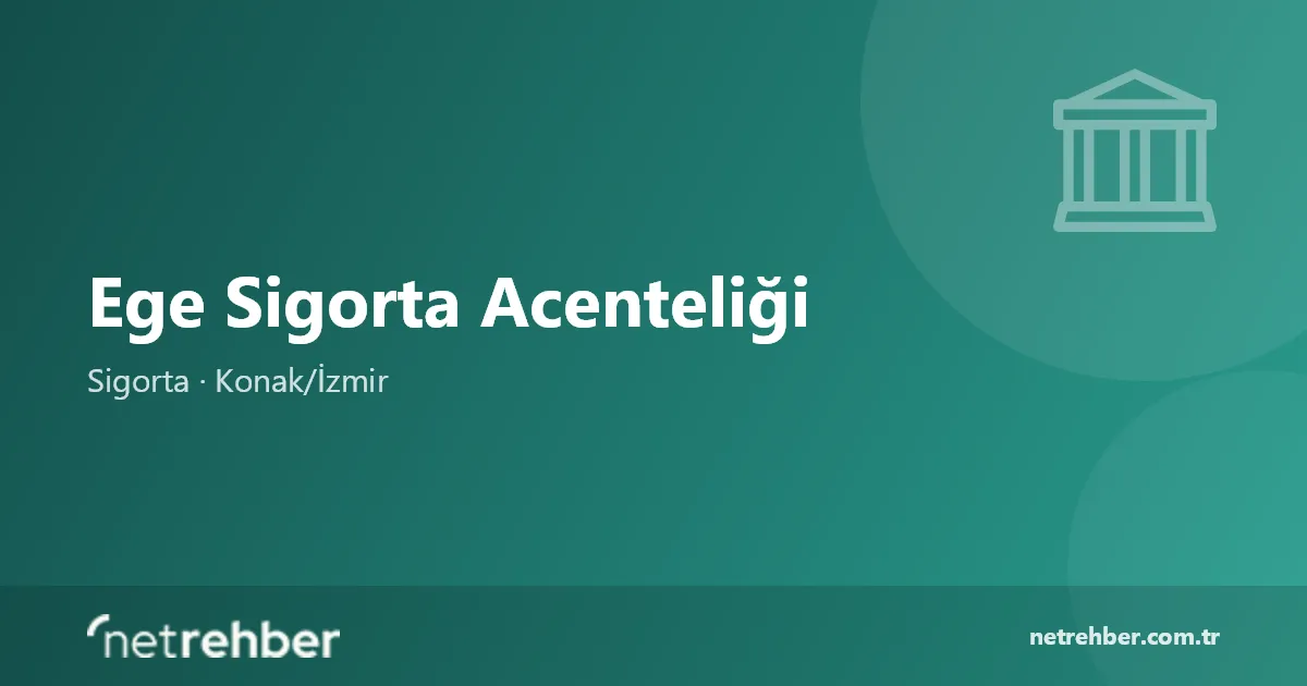 Ege Sigorta Acenteliği kapak görseli