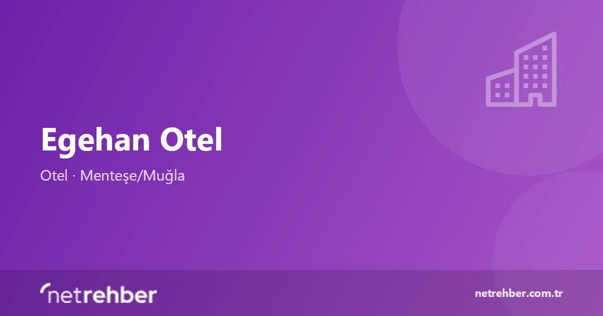 Egehan Otel kapak görseli