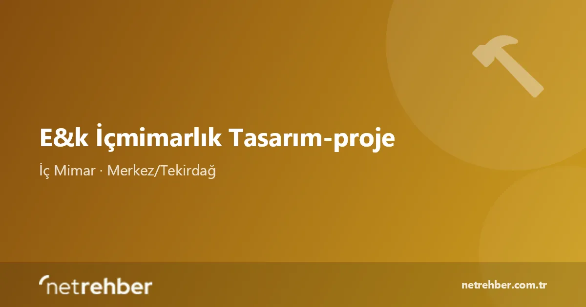 E&k İçmimarlık Tasarım-proje kapak görseli