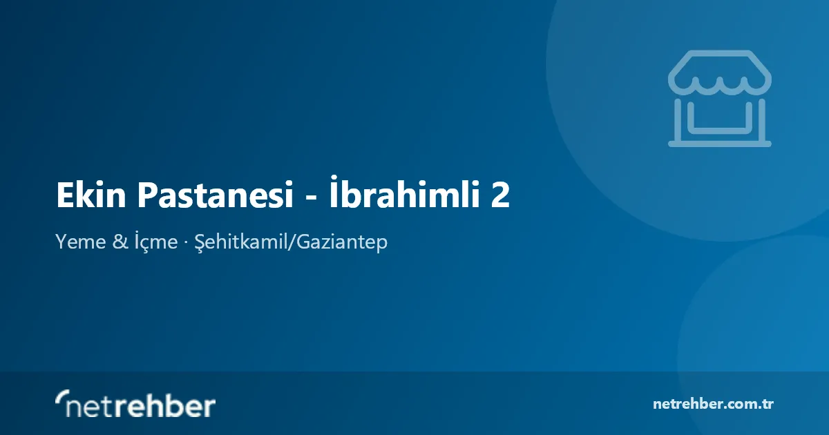 Ekin Pastanesi - İbrahimli 2 kapak görseli