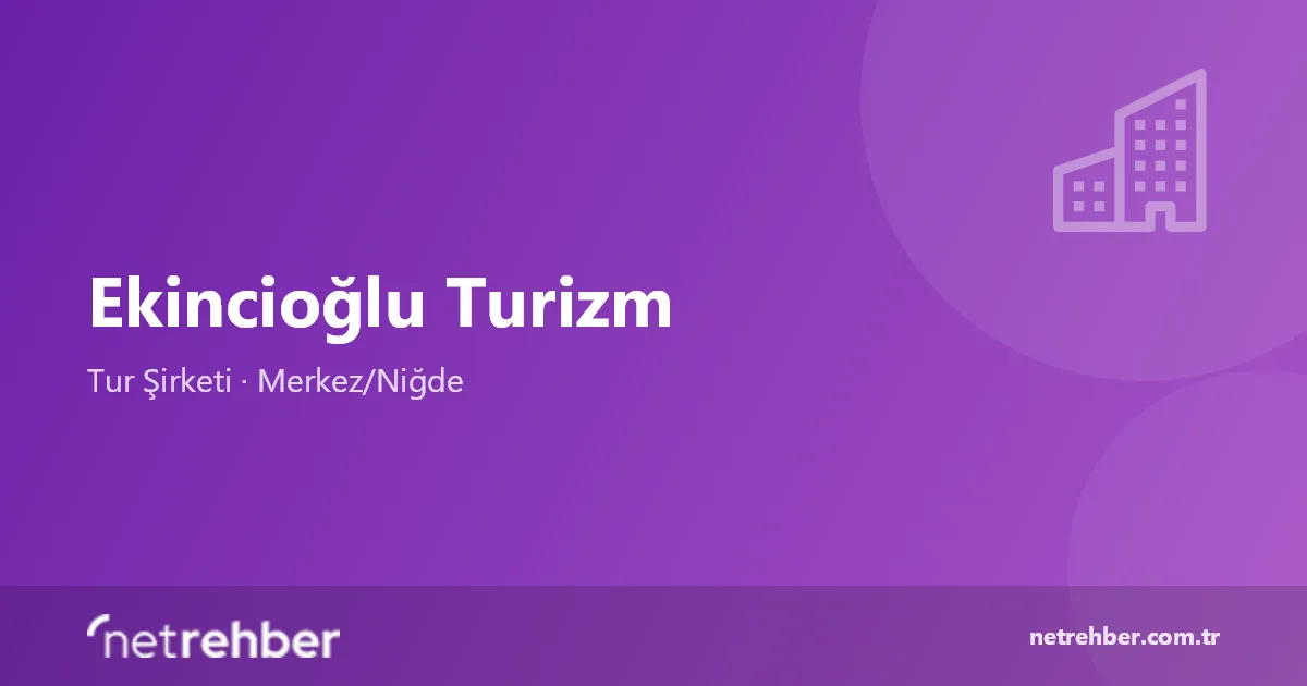 Ekincioğlu Turizm kapak görseli