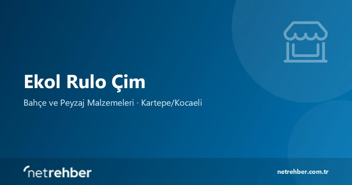 Ekol Rulo Çim kapak görseli