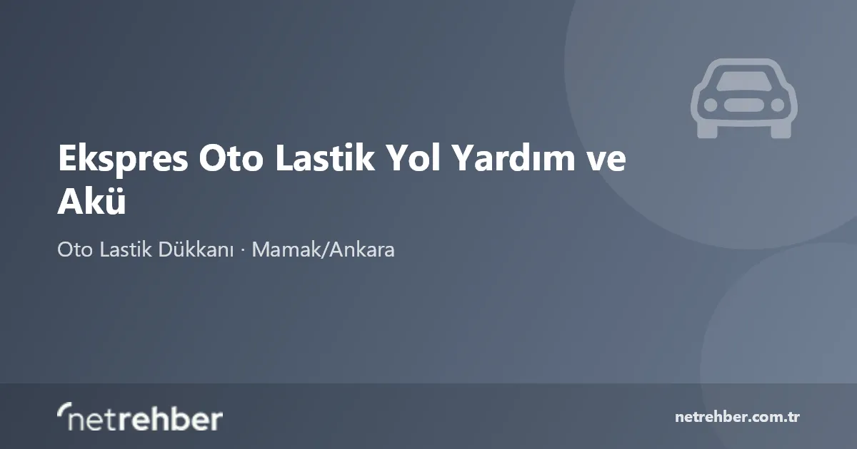 Ekspres Oto Lastik Yol Yardım ve Akü kapak görseli